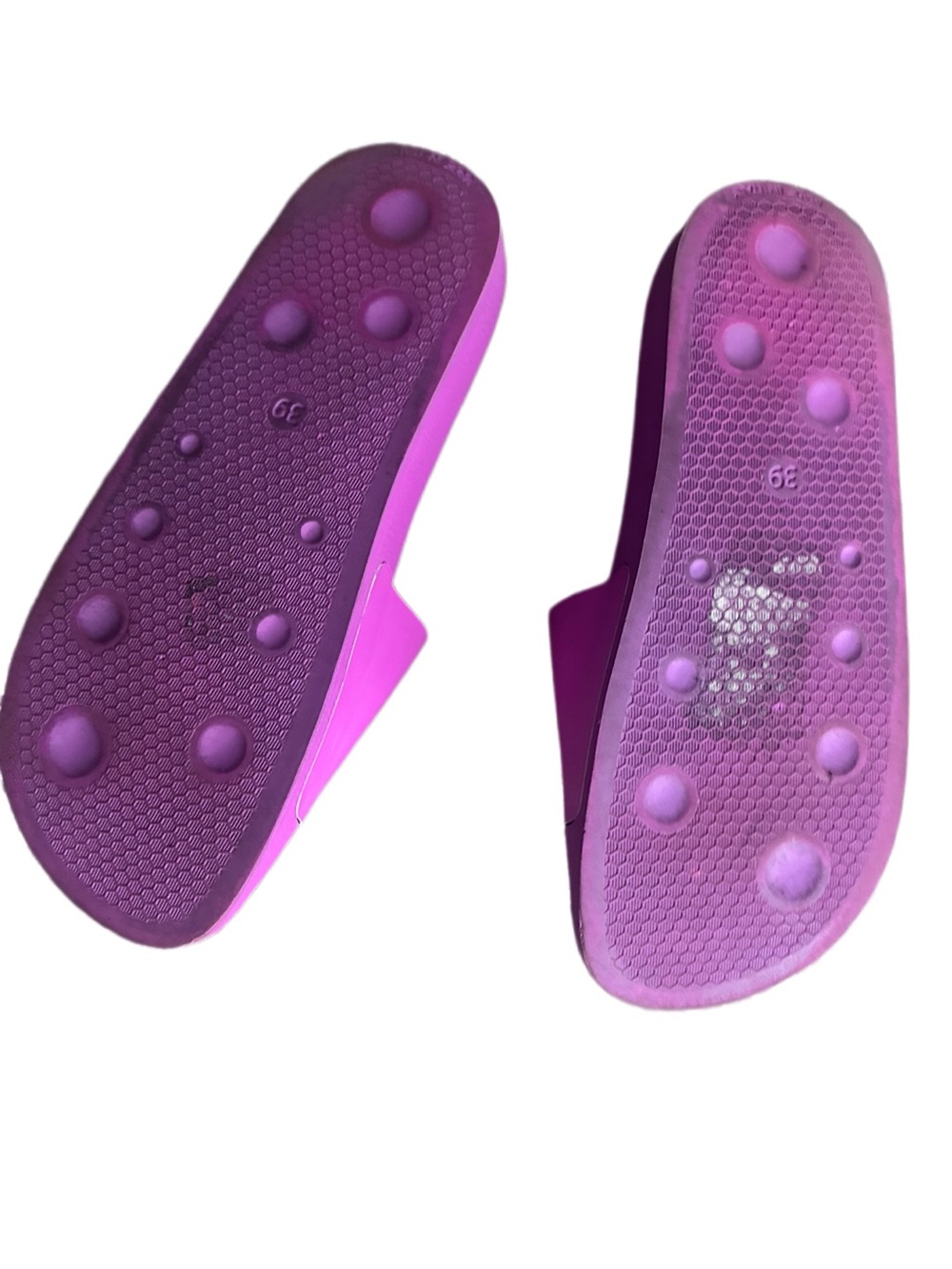 Off-White Printed Pool Slider in Fuchsia Size 39/8 - Picture 4 of 5
